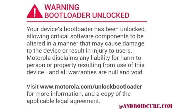 Remove Bootloader Unlocked Warning on Moto E, G, X