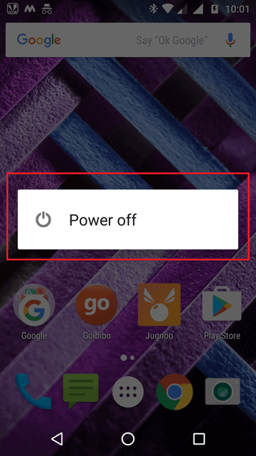 Moto G4 Plus Turn off
