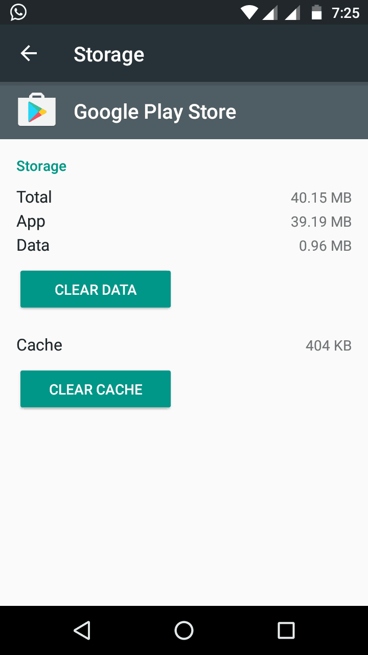 clear google play store memory