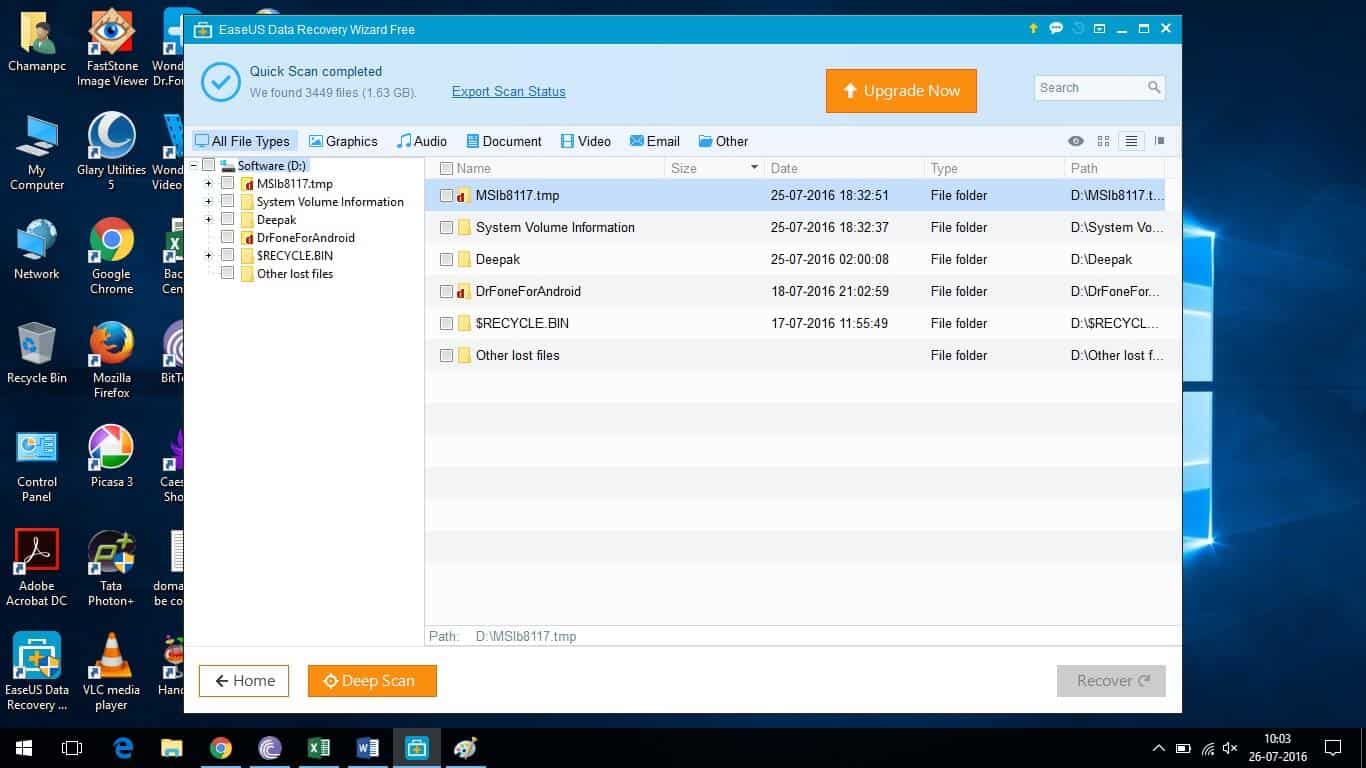 Easeus data recovery files