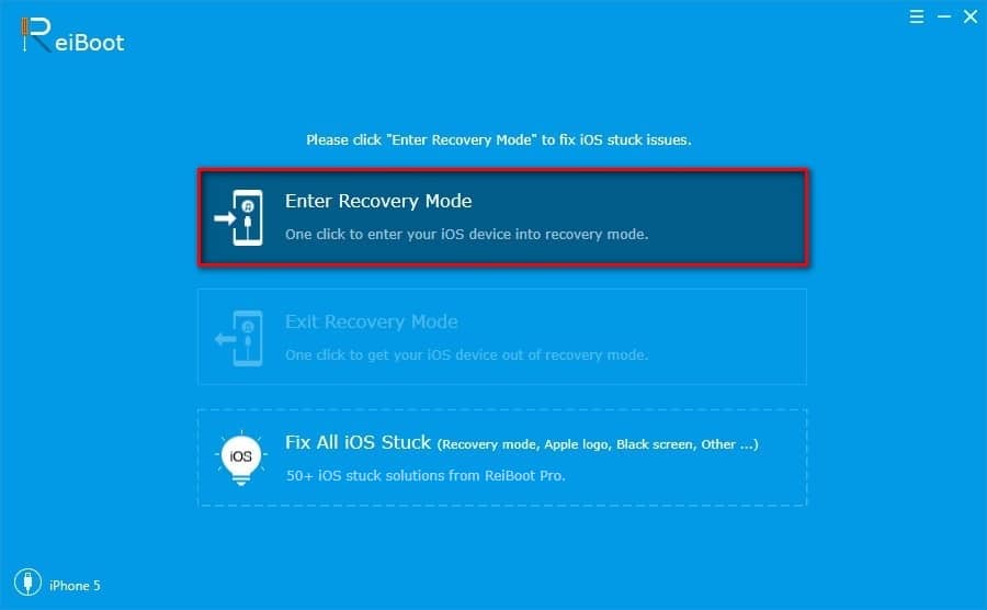 enter recovery mode ios iphone ipad