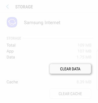 clear data note 8