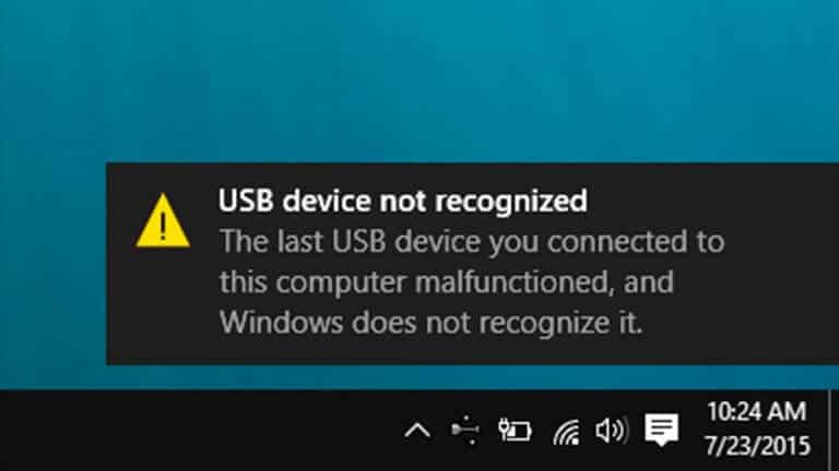 Fix ‘USB device not recognized’ Error on Galaxy S8/S9