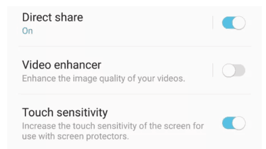 s9 screen sensitivity