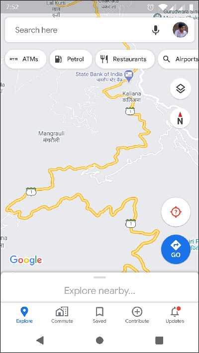 Open Google Maps App