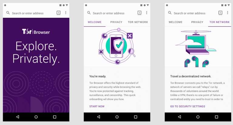 Tor browser for Android phones.