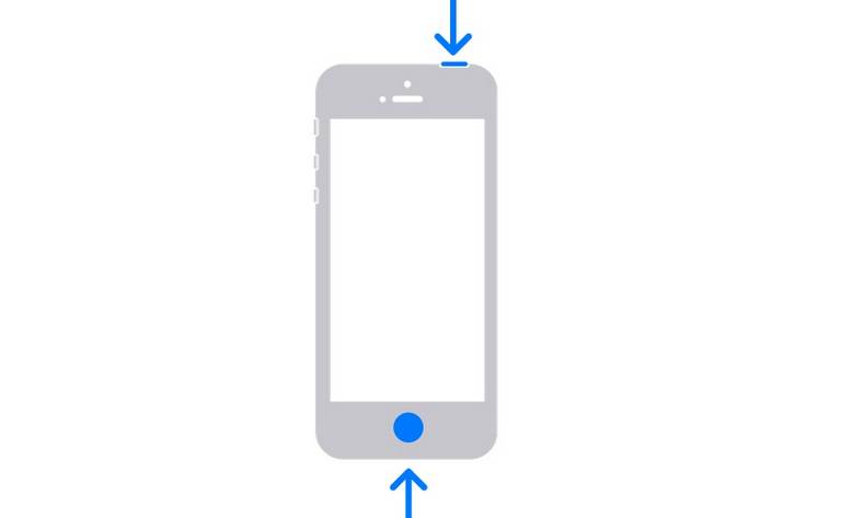 Take screenshots on iPhone using Touch ID and Top button
