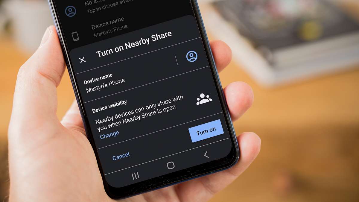 Turn on Nearby Share on Android