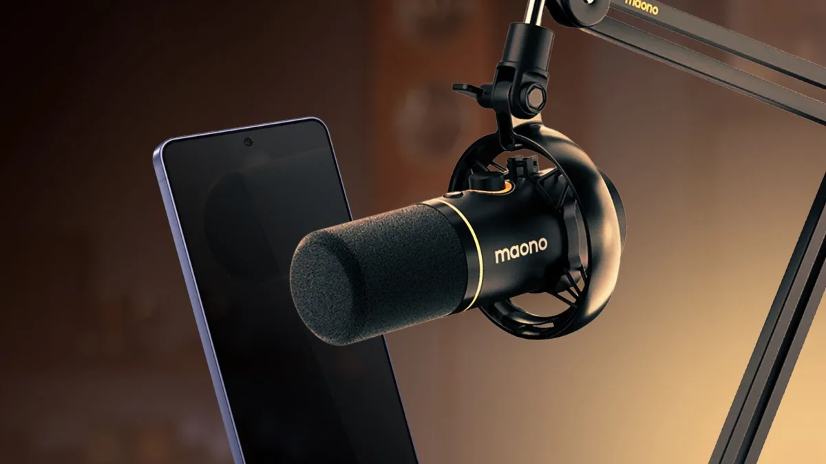 Maono PD200X Mic Lets Android Phones Replace Home Studio Setups